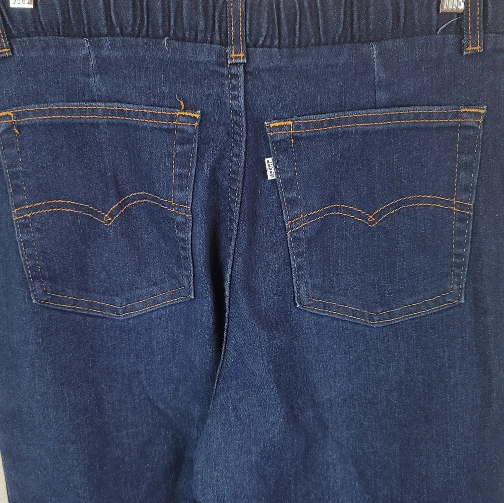 Vintage 1970s Levis HighRise Elastic Back Jeans 16 - Picture 12 of 12